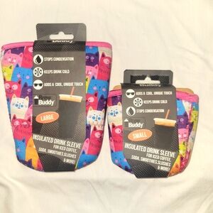 Insulated Drink Sleeve. Set of 2 LG/SM great gift idea!